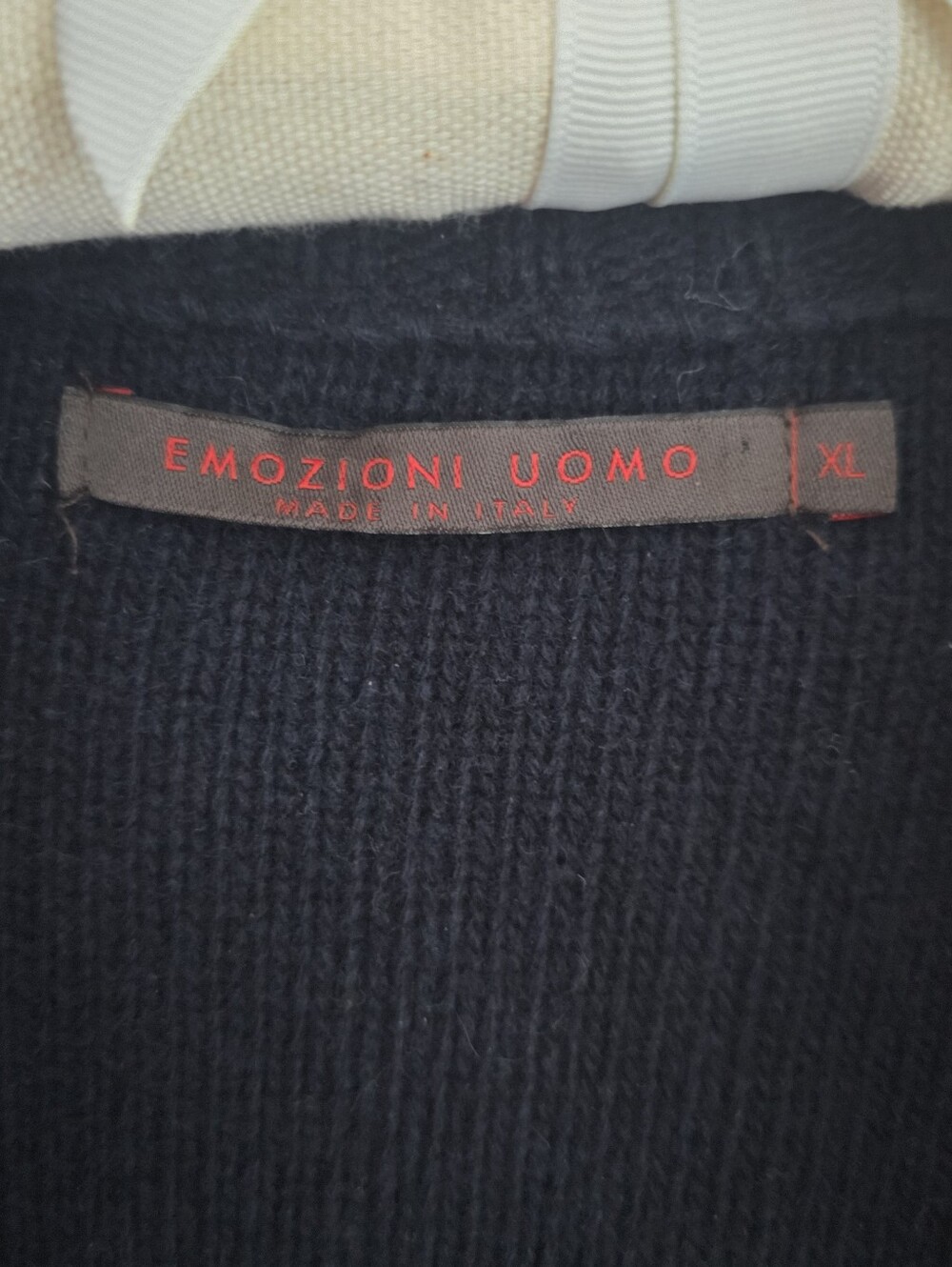 Emozioni Uomo Italian Wool Blend Dual-Zip Button Waffle Knit Sweater Jacket. XL - Picture 7 of 9
